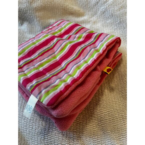 Build A Bear Workshop Striped Pattern Fleece Stuffed Animal Sleeping Bag Pink - Picture 2 of 11